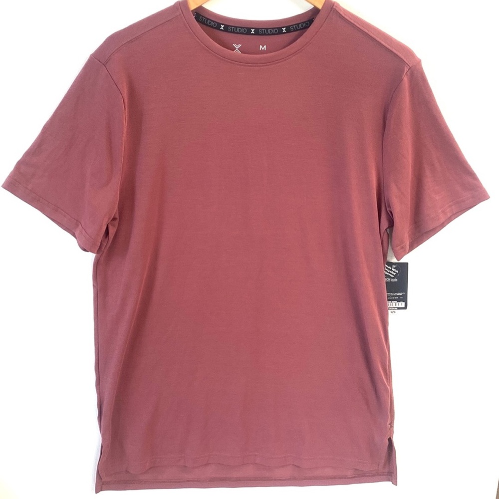 (A5) Xersion mens ShortSleeve‎ tee shirt in crushed berry, size medium, NWT